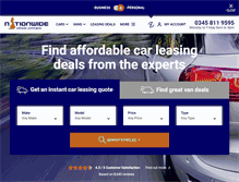 Tablet Screenshot of nationwidevehiclecontracts.co.uk